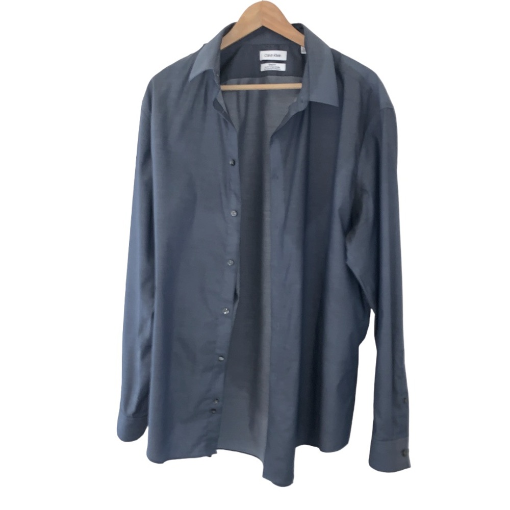 CK Slim-Fit Coupe Cintree Collared Dress Shirt